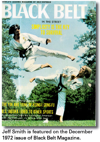Jeff Smith is featured on the December 1972 issue of Black Belt Magazine.